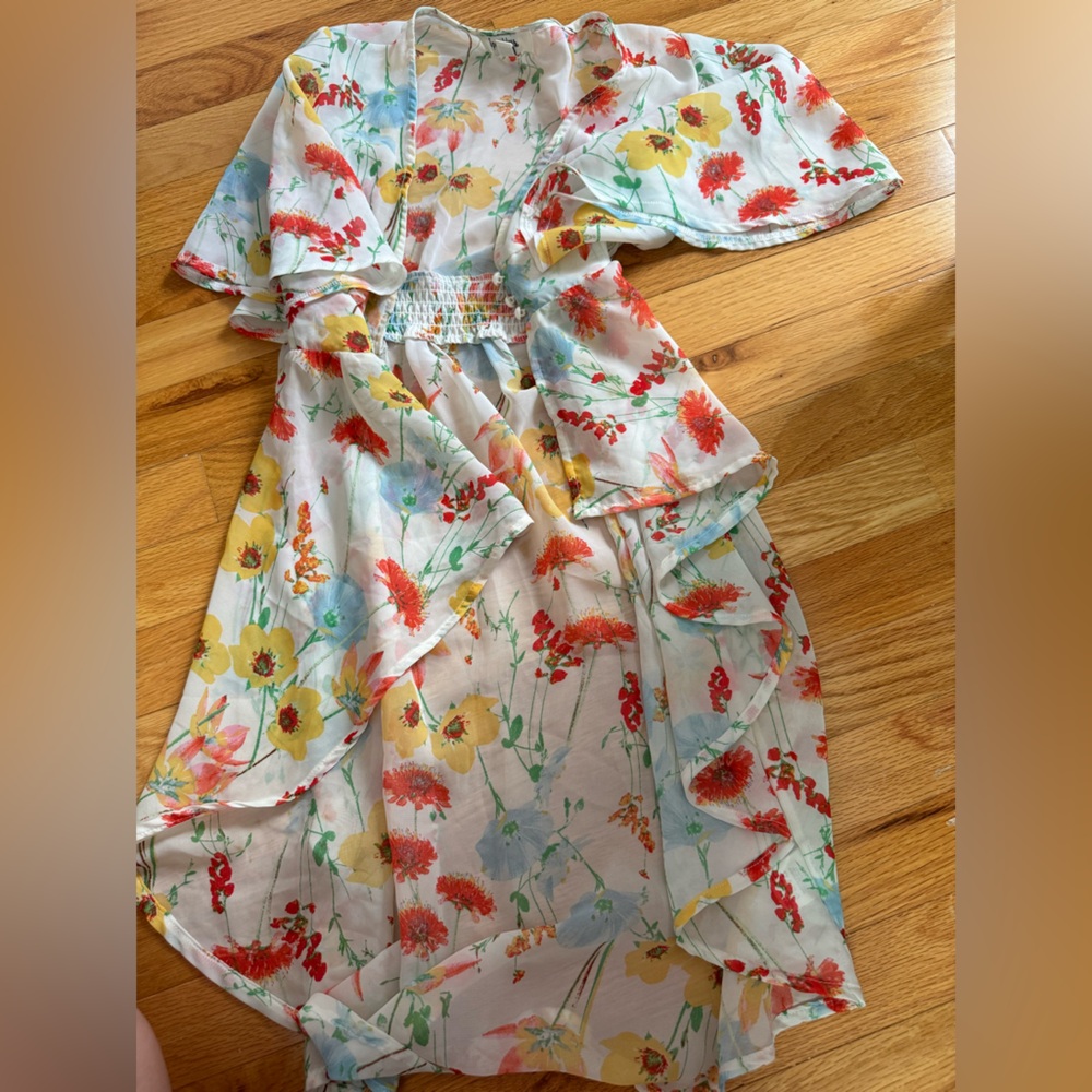 floral m cardigan